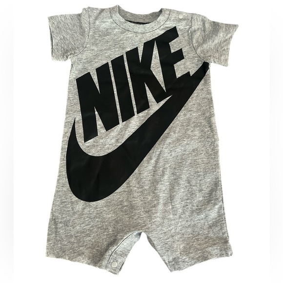 NWT Nike Gray Baby Romper! - Picture 1 of 6